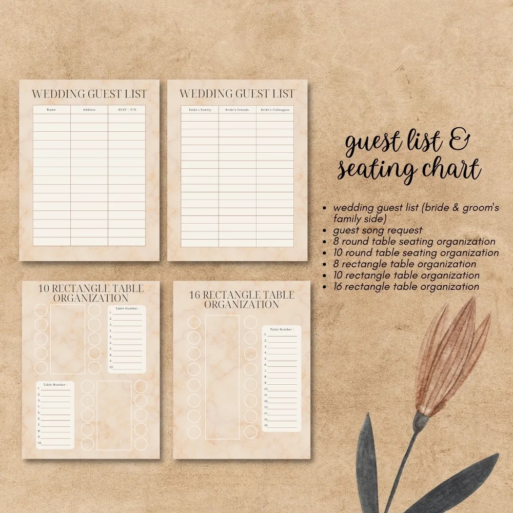 Wedding Planner Instant Download